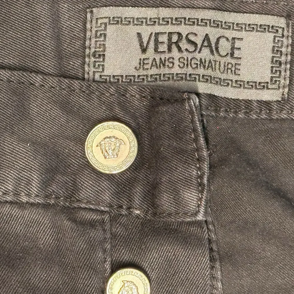 Versace Jeans Signature Men’s Black Straight-Leg Pants – Tall Size 34x48
